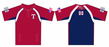 Picture of Titans Custom Sublimated 1/4 Zip Cage Jacket