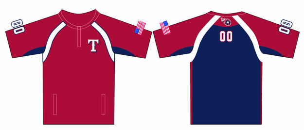 Picture of Titans Custom Sublimated 1/4 Zip Cage Jacket