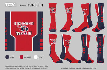 Picture of Titans  custom Socks