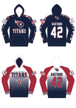 Picture of 2023 REVERSIBLE LIGHTWEIGHT Titans Hoodie